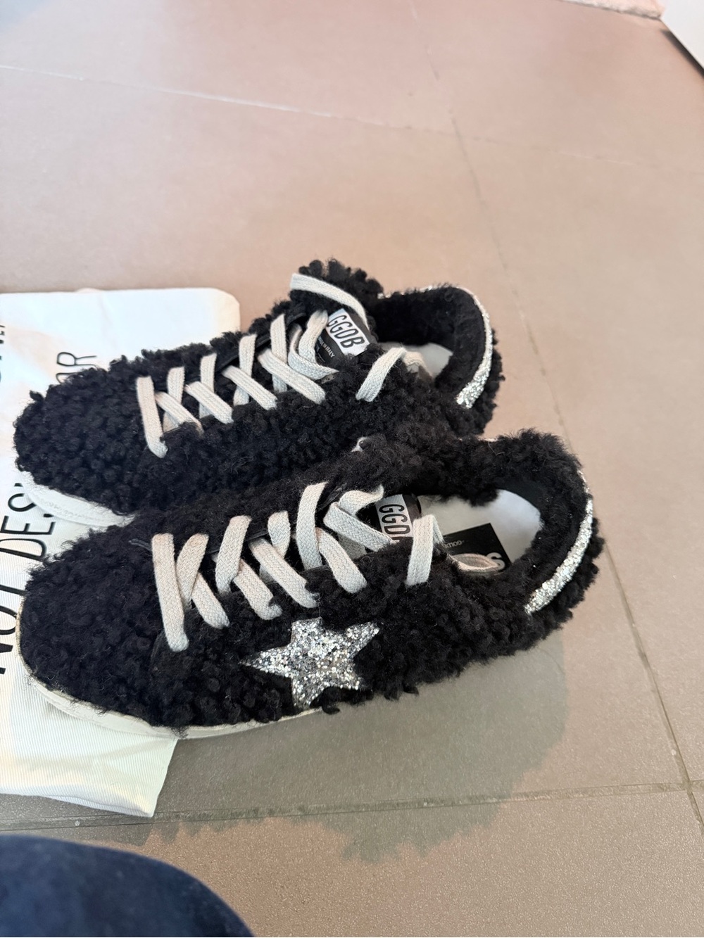 Golden goose super star Black Sparkle Star Sneakers